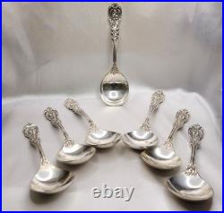 Lot of 7 Reed & Barton Francis I. 925 Sterling Silver Cream Spoons