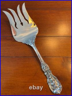 MASSIVE 10 REED BARTON FRANCIS I MEAT FISH SERVING FORK STERLING SILVER I 1st