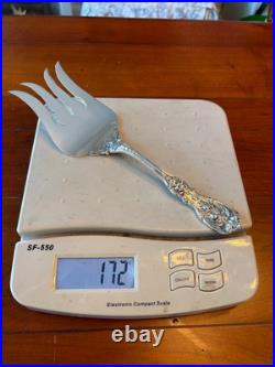 MASSIVE 10 REED BARTON FRANCIS I MEAT FISH SERVING FORK STERLING SILVER I 1st