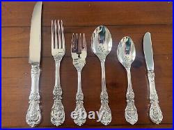 MINT 6 PC PLACE SETTING REED & BARTON FRANCIS I STERLING NEW MARK SET 1 1st