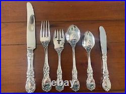 MINT 6 PC PLACE SETTING REED & BARTON FRANCIS I STERLING NEW MARK SET 1 1st