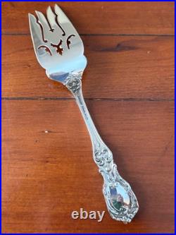 MINT 8.25 REED & BARTON FRANCIS I MEAT SERVING FORK STERLING SILVER I 1st FORKS
