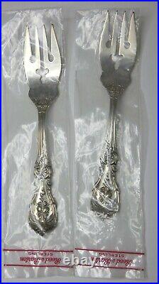 N. O. S. Still Sealed Reed & Barton Sterling Silver Francis 1st Pair Salad Forks