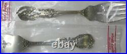 N. O. S. Still Sealed Reed & Barton Sterling Silver Francis 1st Pair Salad Forks