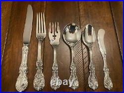 NEAR MINT 6 PC PLACE SETTING REED & BARTON FRANCIS I STERLING OLD MARK SET 1 1st