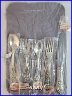 NEW Reed & Barton Francis I Sterling Silver 5pc Place Settings5 Items Total NEW