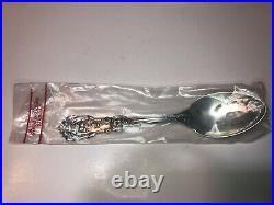New Reed & Barton Sterling Silver Francis I Old Mark Pierced Serving Spoon