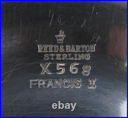 Nice Reed Barton Sterling Silver Francis I Tazza Compote Pedestal Bowl X568 1954