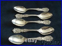 Nice Set of 5 Sterling Silver Tea Spoons Reed & Barton Francis 1St
