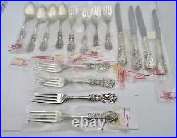 Nos Reed & Barton Francis Ist Sterling 4- 4 Piece Place Settings Modern Blade