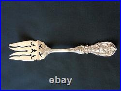 Om Reed&barton Francis I Sterling Silver 9 1/8 Extra Piercing Cold Meat Fork