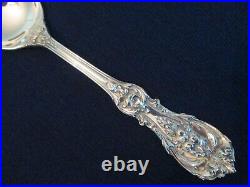 PIERCED SERVING SPOON! Vintage REED BARTON STERLING 925 silver FRANCIS I pat EXC