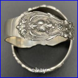 Pair Francis 1st Reed & Barton Sterling Silver Napkin Rings No Monograms