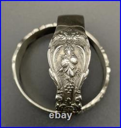 Pair Francis 1st Reed & Barton Sterling Silver Napkin Rings No Monograms