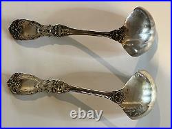 Pair Of Reed & Barton Francis I Serving Ladles Sterling Silver