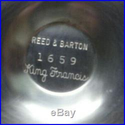 Pair Of Reed & Barton King Francis Silverplate Golbets 6 1/2 #1659 No Monograms