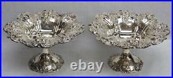 Pair Reed & Barton Francis I Sterling Silver 8 X 4.5 Pedestal Candy Dish X569