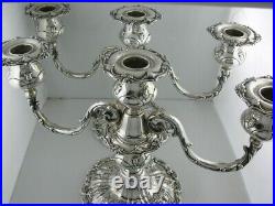 Pair Sterling Silver REED & BARTON 3 light Candelabras FRANCIS I