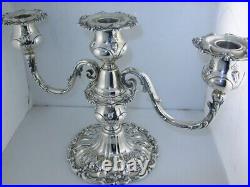 Pair Sterling Silver REED & BARTON 3 light Candelabras FRANCIS I