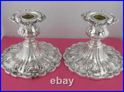 Pair Sterling Silver REED & BARTON Candlesticks Candle Holders FRANCIS I X569