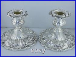 Pair Sterling Silver REED & BARTON Candlesticks Candle Holders FRANCIS I X569