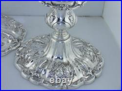 Pair Sterling Silver REED & BARTON Candlesticks Candle Holders FRANCIS I X569