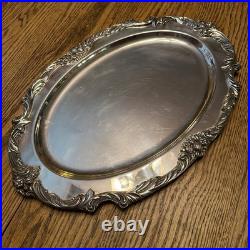 PrettyKing Francis 1676 Reed & Barton 19 Silver Plate Oval Serving Tray