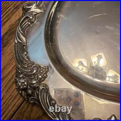 PrettyKing Francis 1676 Reed & Barton 19 Silver Plate Oval Serving Tray