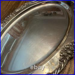 PrettyKing Francis 1676 Reed & Barton 19 Silver Plate Oval Serving Tray