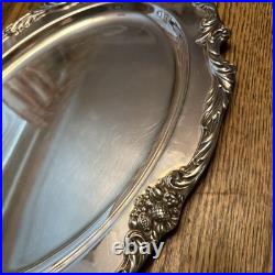PrettyKing Francis 1676 Reed & Barton 19 Silver Plate Oval Serving Tray