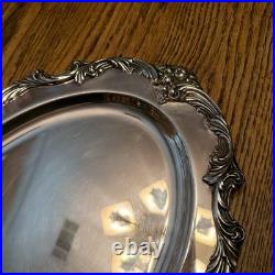 PrettyKing Francis 1676 Reed & Barton 19 Silver Plate Oval Serving Tray
