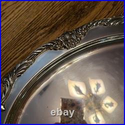 PrettyKing Francis 1676 Reed & Barton 19 Silver Plate Oval Serving Tray