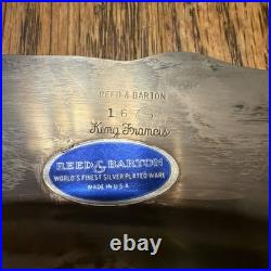 PrettyKing Francis 1676 Reed & Barton 19 Silver Plate Oval Serving Tray