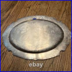PrettyKing Francis 1676 Reed & Barton 19 Silver Plate Oval Serving Tray