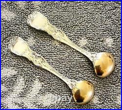 R & B Francis 1 Sterling Master Salt Spoons withGW Bowls, Set of 2