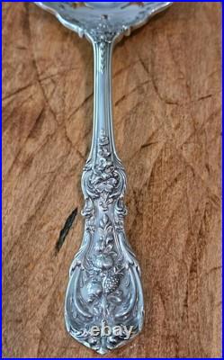 RARE Francis I Reed & Barton Sterling Pierced Salad Serving Fork 9 1/2 Old Mark