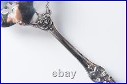 RARE Francis I Reed & Barton Sterling Pierced Salad Serving Fork 9 1/2 Old Mark