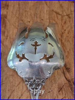 RARE Francis I Reed & Barton Sterling Pierced Salad Serving Fork 9 1/2 Old Mark