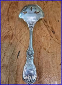RARE Francis I Reed & Barton Sterling Pierced Salad Serving Fork 9 1/2 Old Mark