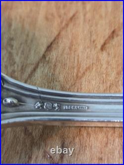 RARE Francis I Reed & Barton Sterling Pierced Salad Serving Fork 9 1/2 Old Mark