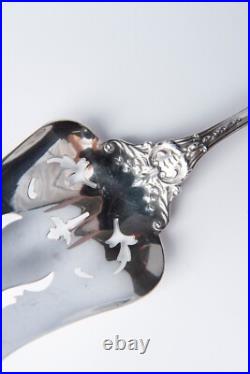 RARE Francis I Reed & Barton Sterling Pierced Salad Serving Fork 9 1/2 Old Mark