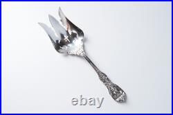 RARE Francis I Reed & Barton Sterling Pierced Salad Serving Fork 9 1/2 Old Mark