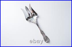 RARE Francis I Reed & Barton Sterling Pierced Salad Serving Fork 9 1/2 Old Mark