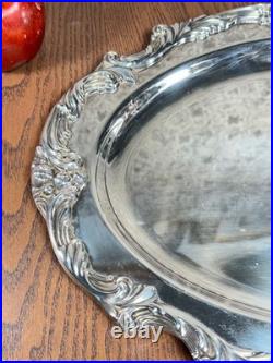 RARE Reed & Barton King Francis 1642 Serving Tray Platter Silver Plate 16.5 4lb
