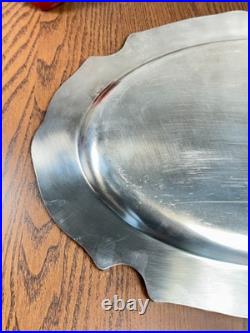 RARE Reed & Barton King Francis 1642 Serving Tray Platter Silver Plate 16.5 4lb