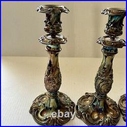 REED AND BARTON CANADA Silverplate Candlestick King Francis EUC PRICE PER EA