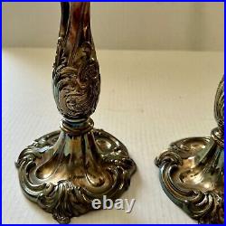 REED AND BARTON CANADA Silverplate Candlestick King Francis EUC PRICE PER EA