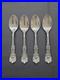 REED AND BARTON Francis I Sterling Silver 5 O’Clock Spoons Set Of 4 No Monograms