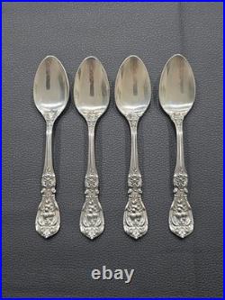 REED AND BARTON Francis I Sterling Silver 5 O'Clock Spoons Set Of 4 No Monograms