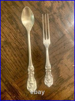 REED & BARTON FRANCIS 1 1 Iced Teaspoon 1 Fruit Strawberry Fork